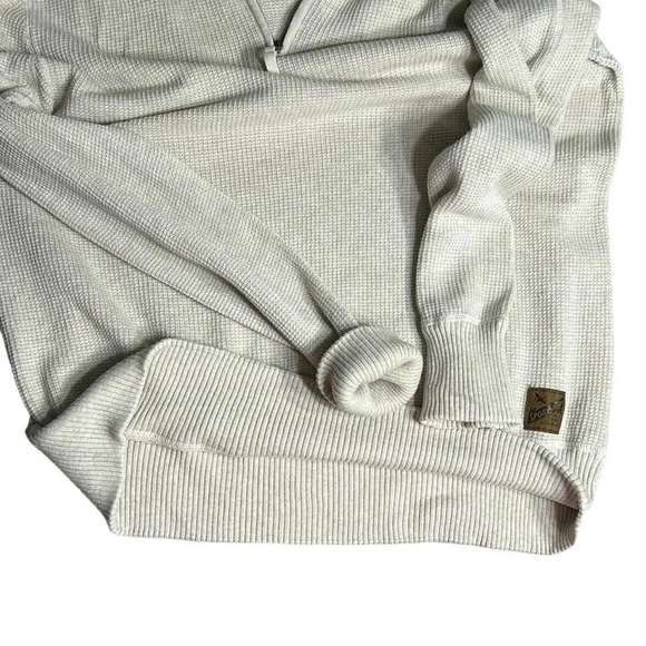 Eddie Bauer Sport Shop, Cotton,waffle knit,sweater,men XL.quarter zip, EC - Picture 8 of 9